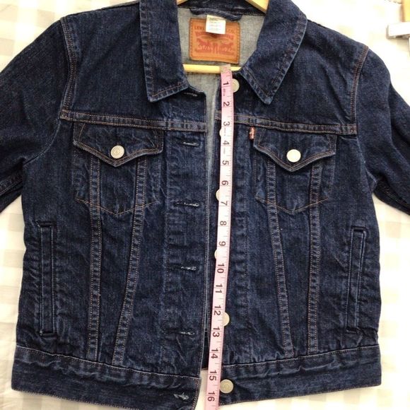 LEVI’S jeans denim jacket blue jeans small - Picture 6 of 9